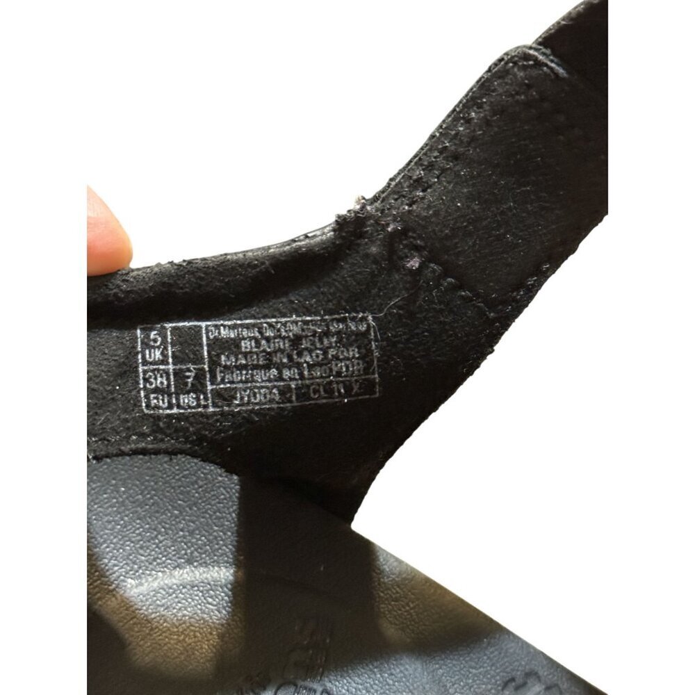 Dr. Martens Blaire Jelly Glitter Strappy Sandals Black Silver Platform size 7 - Picture 7 of 7